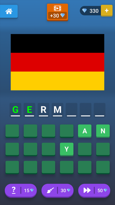 Captures d'écran de Guess The Flag: Quiz