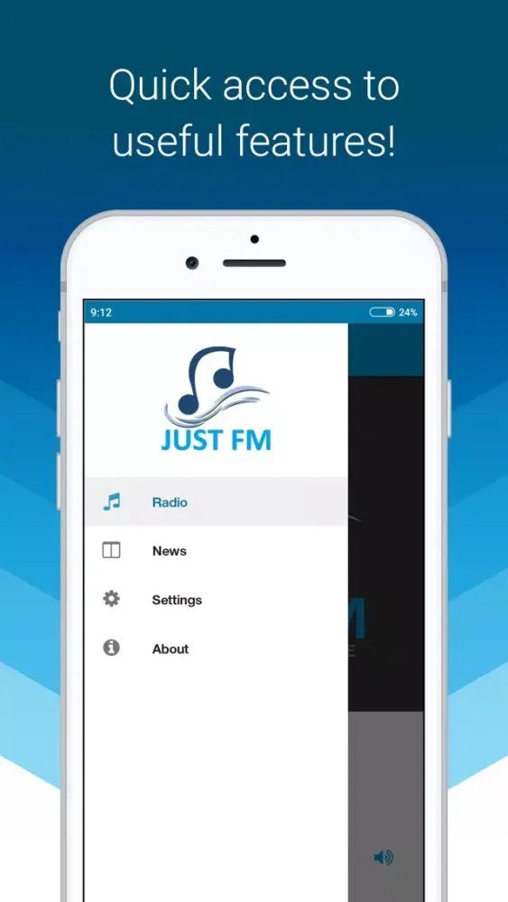 Ảnh chụp màn hình của Just FM NZ