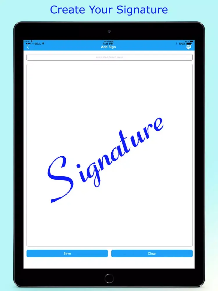 Скриншоты Easy E-Signature iPad 