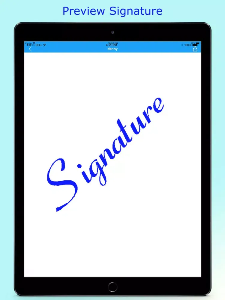 Скриншоты Easy E-Signature iPad 