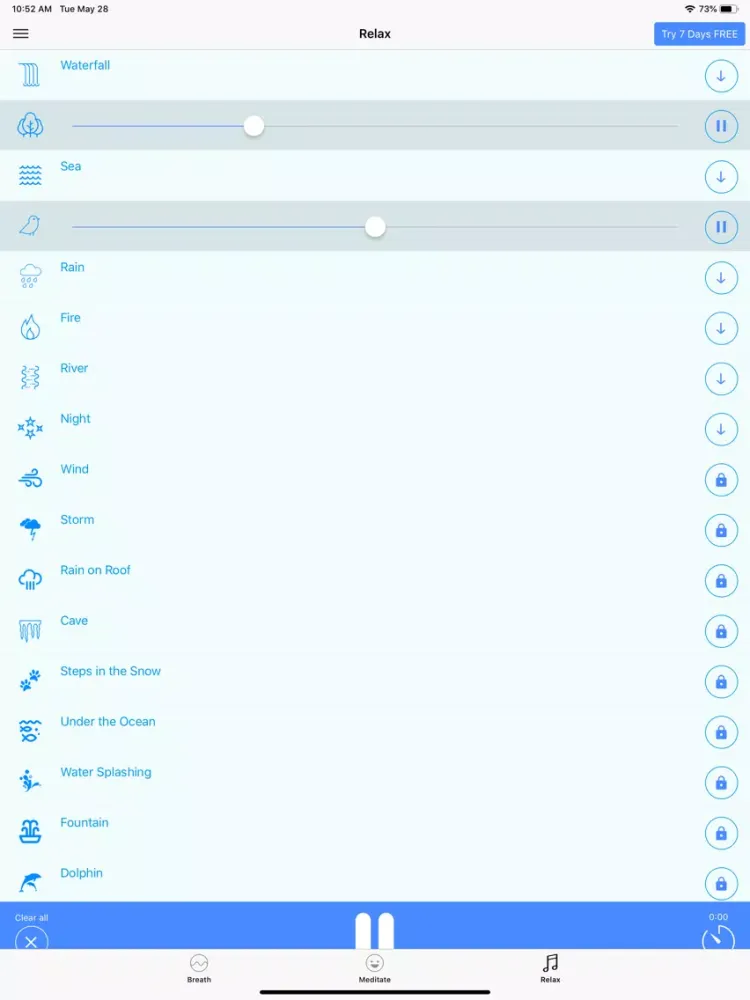 Capturas de tela do Mindfulness - Anxiety & Sleep iPad 