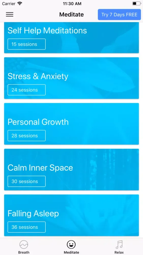 Capturas de tela do Mindfulness - Anxiety & Sleep
