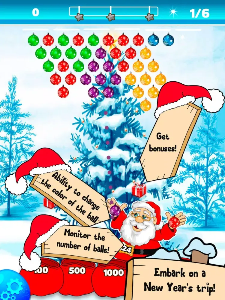 Capturas de pantalla de Bubble Shooter Christmas Balls iPad 