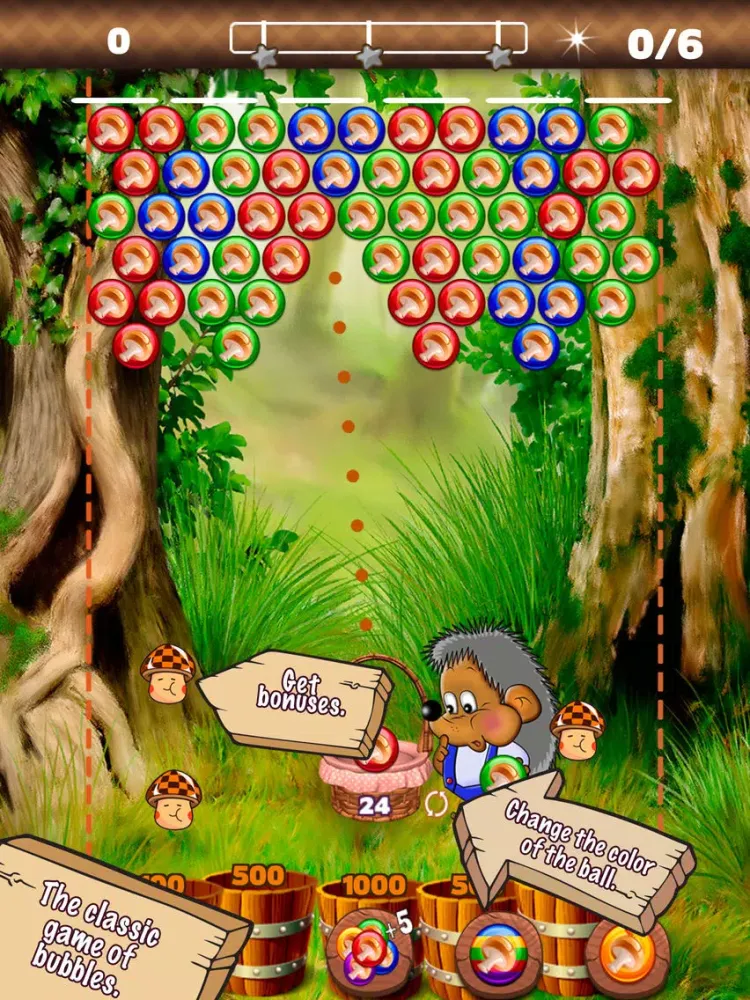 Ảnh chụp màn hình của Mushroom bubbles iPad 