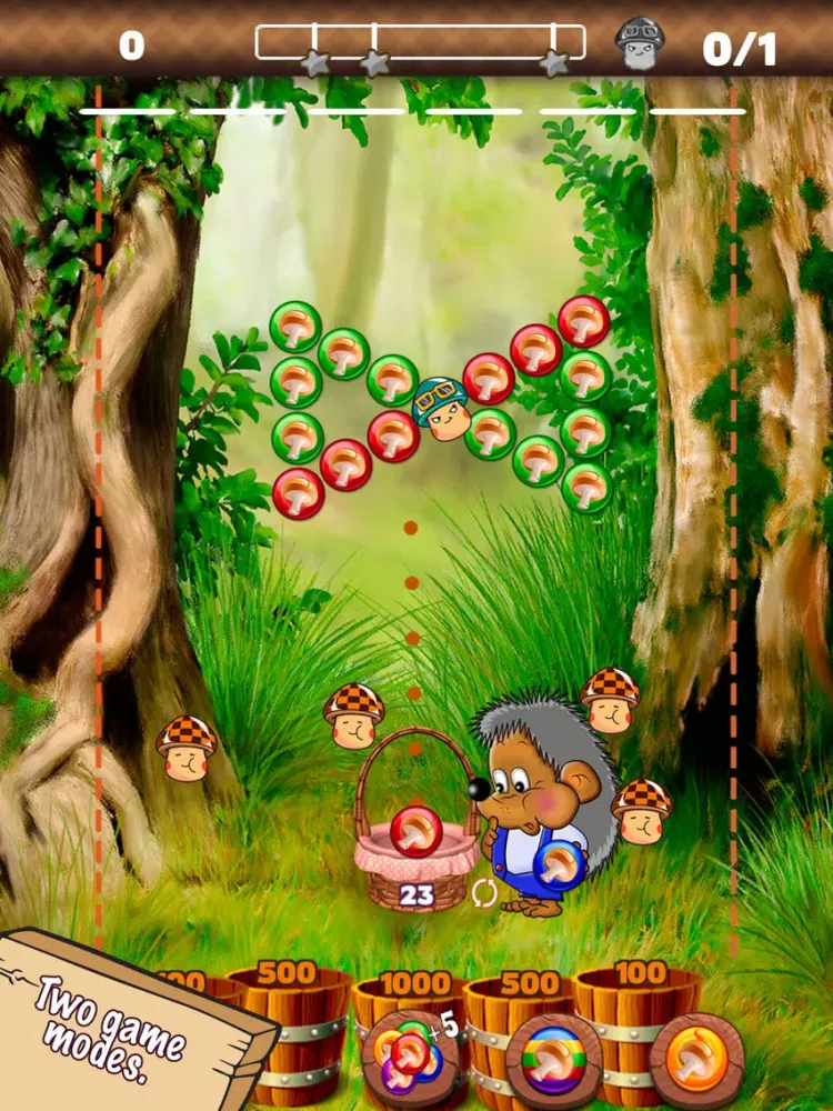 Ảnh chụp màn hình của Mushroom bubbles iPad 