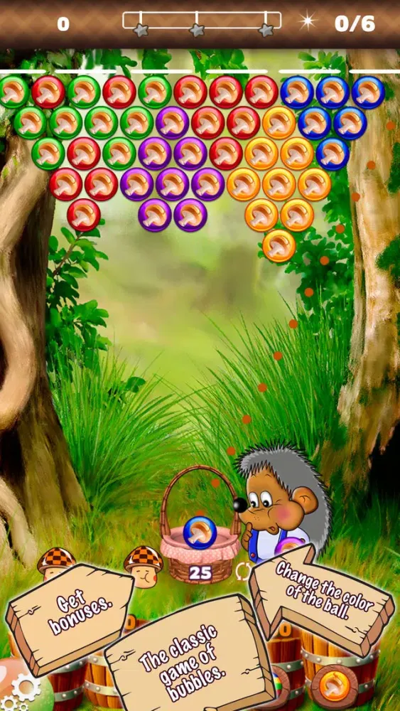 Ảnh chụp màn hình của Mushroom bubbles