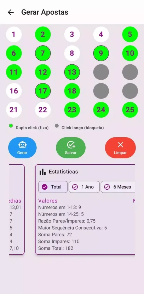 Simulador Loto Fácil Screenshots