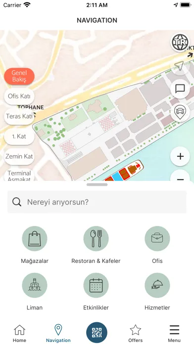 Capturas de tela do Galataport İstanbul