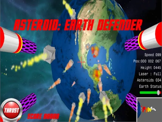 Asteroid : Earth Defender iPad 應用截圖