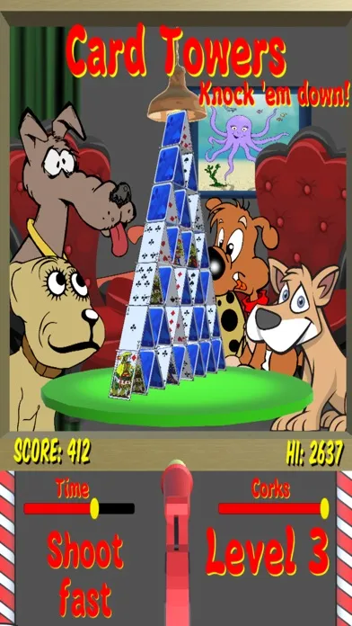 Captures d'écran de Card Towers Knock Them Down