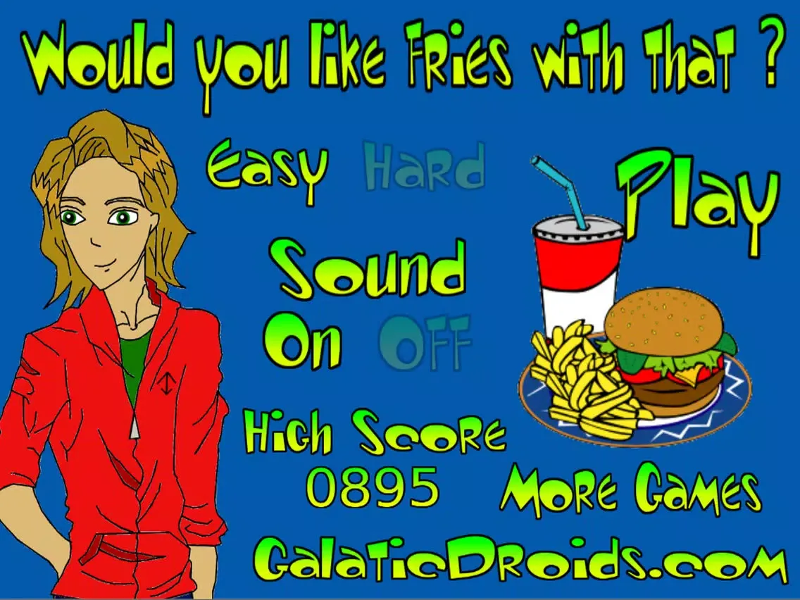 Ảnh chụp màn hình của Would you like fries with that ? iPad 