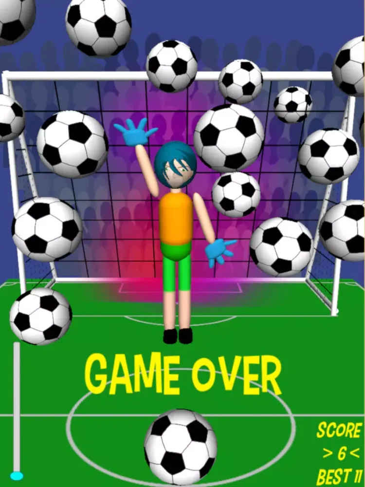 Goofy Goalie soccer game iPad 应用截图