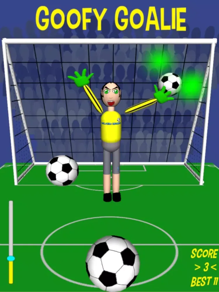 Goofy Goalie soccer game iPad 应用截图