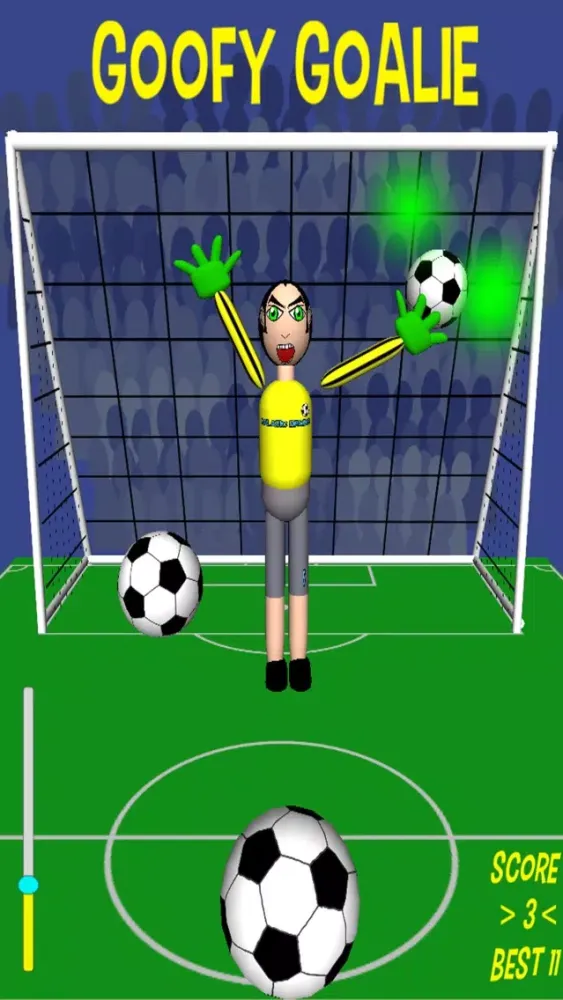 Goofy Goalie soccer game应用截图