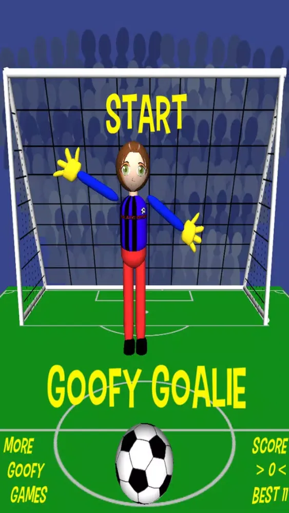 Goofy Goalie soccer game应用截图