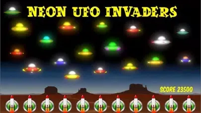 Capturas de pantalla de Neon UFO Invaders Pro