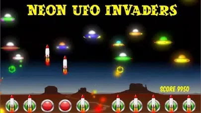 Capturas de pantalla de Neon UFO Invaders Pro