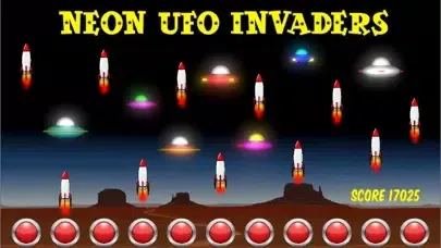 Capturas de pantalla de Neon UFO Invaders Pro