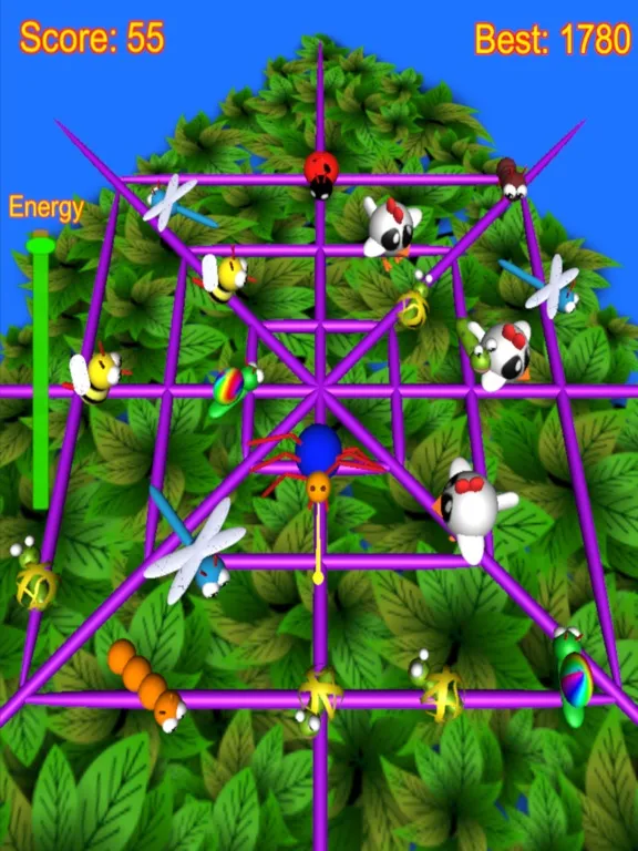 Capturas de tela do Spider Attack arcade game iPad 