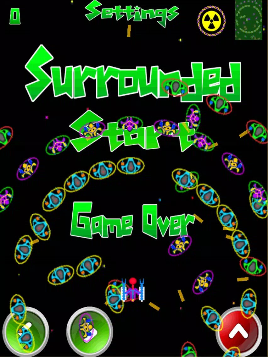 Surrounded Invaders in Space iPad  سکرین شاٹس