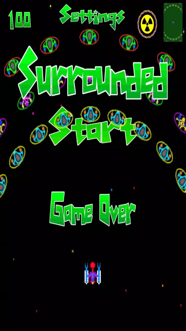 Surrounded Invaders in Space سکرین شاٹس