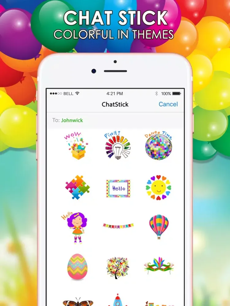 Скриншоты Colorful Emoji Stickers Keyboard Themes ChatStick iPad 