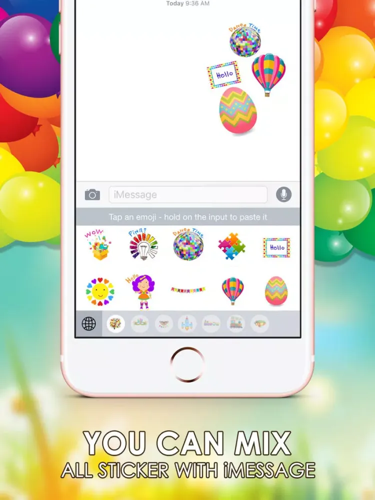 Скриншоты Colorful Emoji Stickers Keyboard Themes ChatStick iPad 