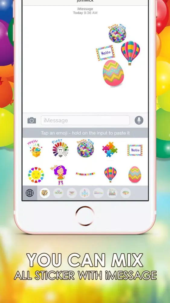 Скриншоты Colorful Emoji Stickers Keyboard Themes ChatStick
