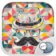 Hipster Emoji Stickers Keyboard Themes ChatStick Hipster Emoji Stickers Keyboard Themes ChatStick
