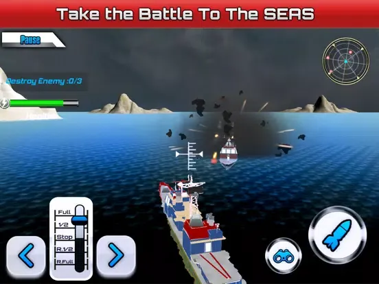 Screenshot di Warship Battle-Sea Warfare iPad 