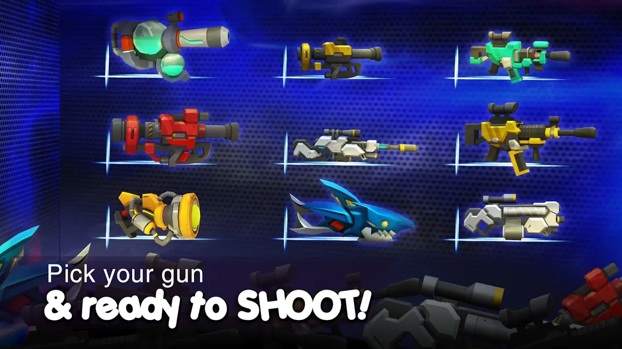 Capturas de tela do Galaxy Gun