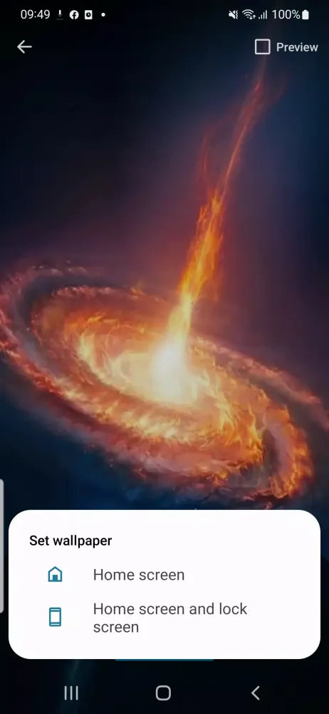 Galaxy Live Wallpapers Ekran Görüntüleri