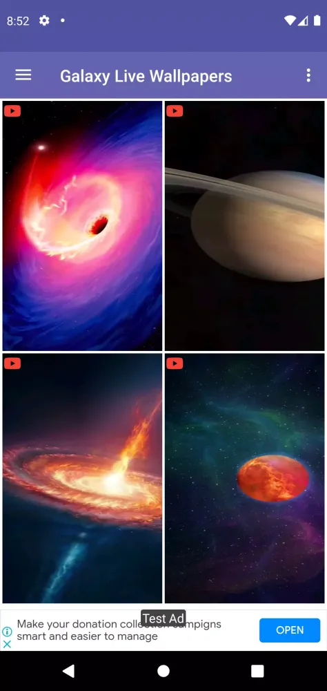 Galaxy Live Wallpapers Ekran Görüntüleri
