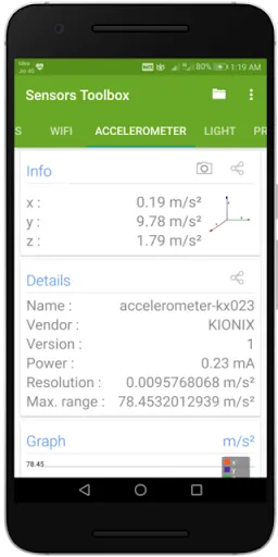 Sensor Toolbox Screenshots