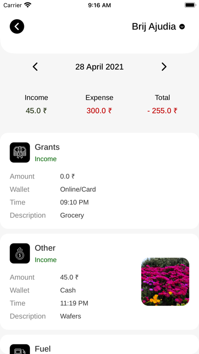 Zrzuty ekranu Your Wallet Expense Manager