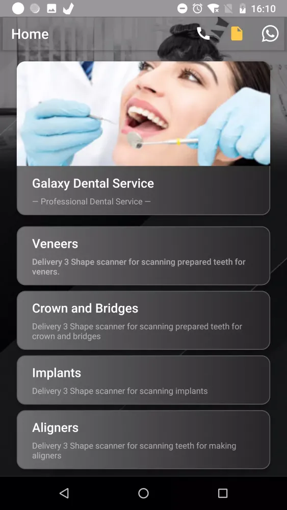 Ảnh chụp màn hình của Dental Lab UAE