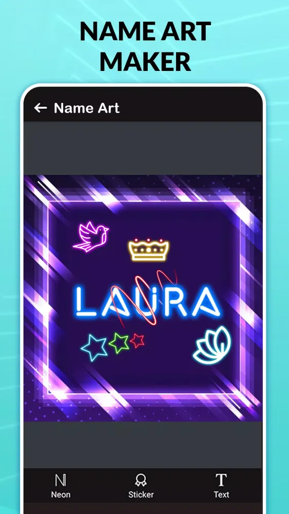 Name Editing App -Style Art Screenshots