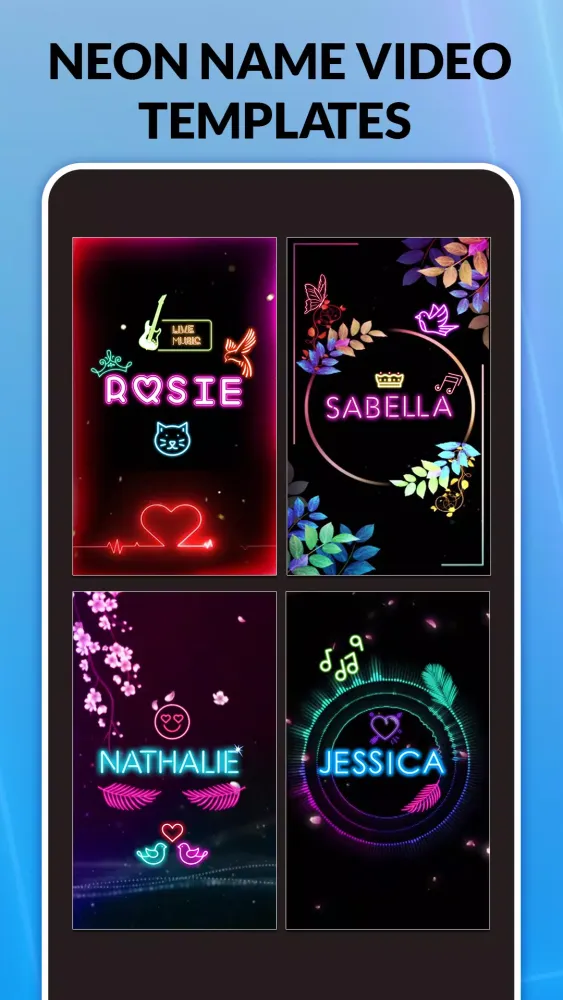 Name Editing App -Style Art Screenshots