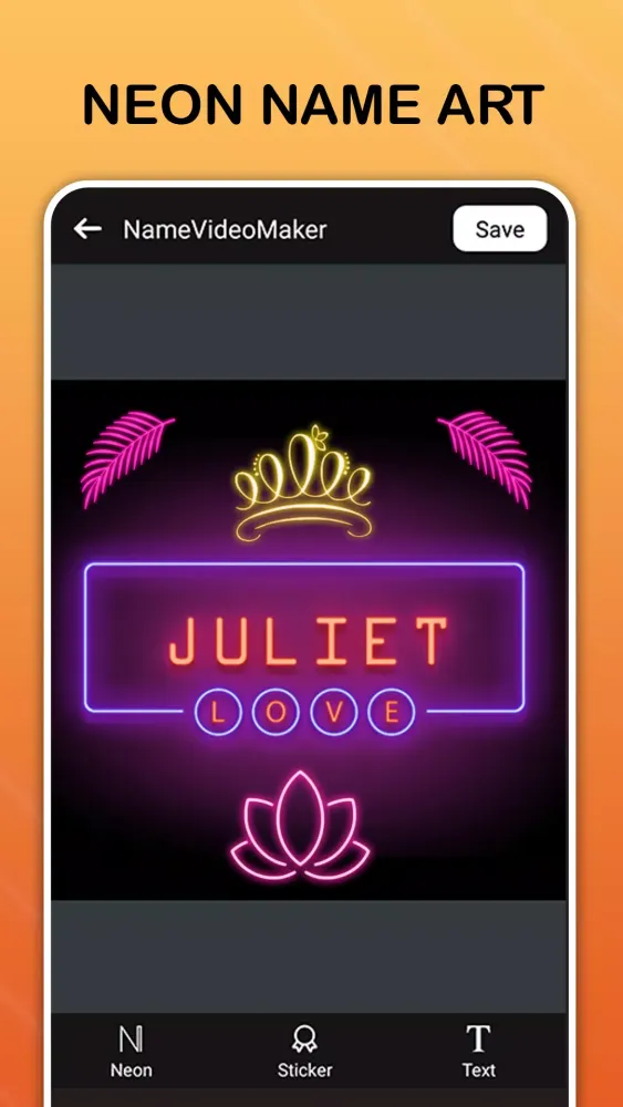 Name Editing App -Style Art Screenshots