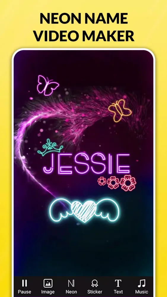 Name Editing App -Style Art Screenshots