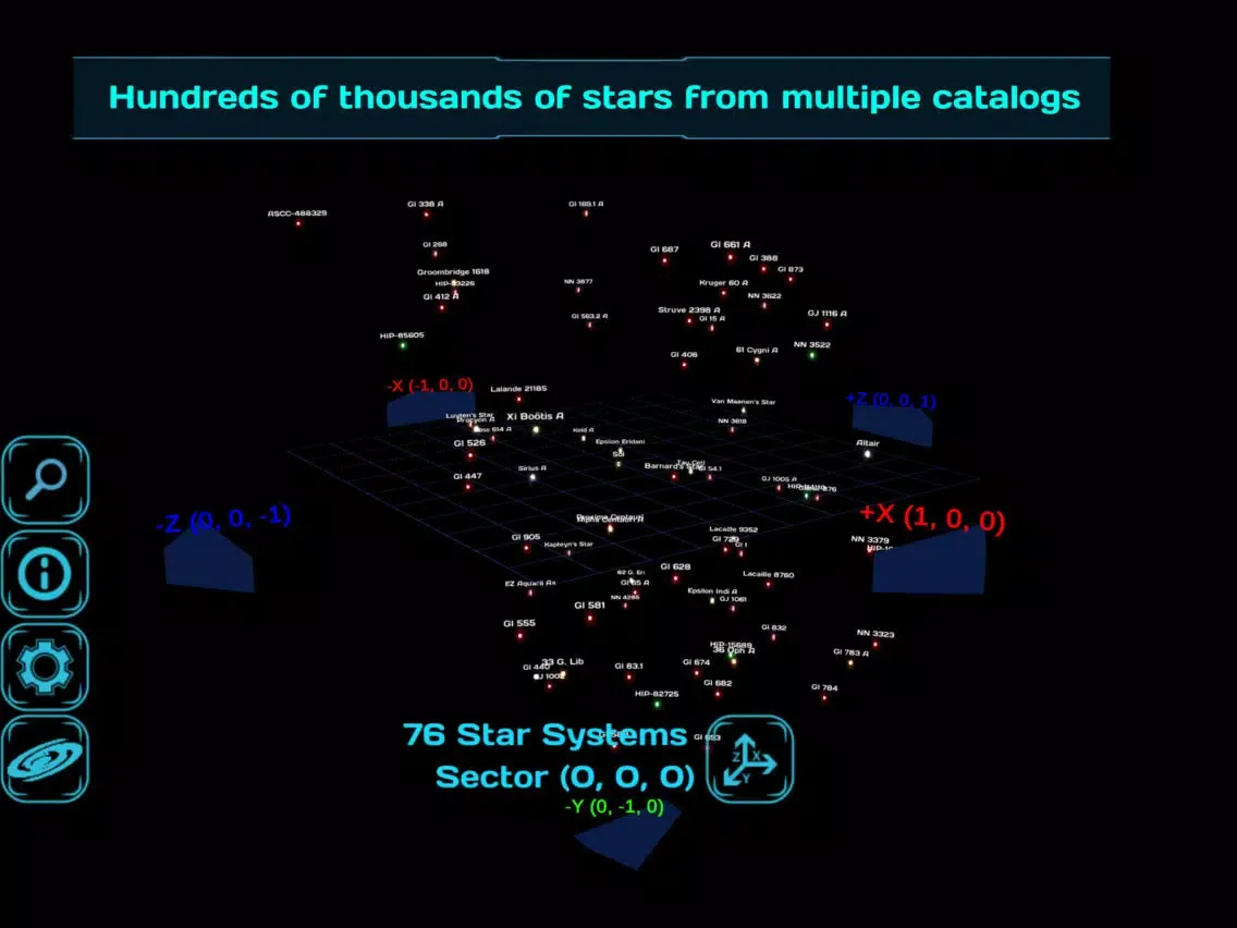 3D Galaxy Map iPad  Screenshots