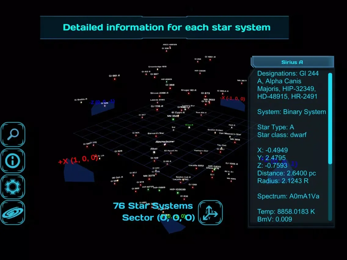 3D Galaxy Map iPad  Screenshots