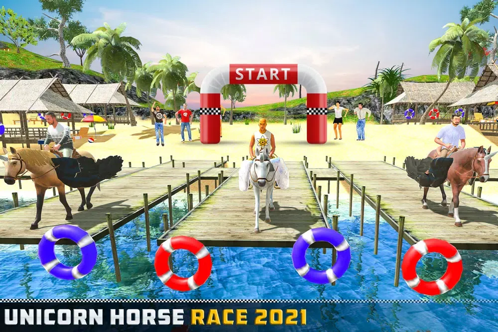 صور Flying Unicorn Racing 3D