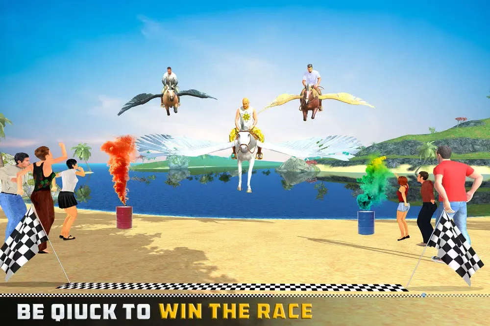 صور Flying Unicorn Racing 3D