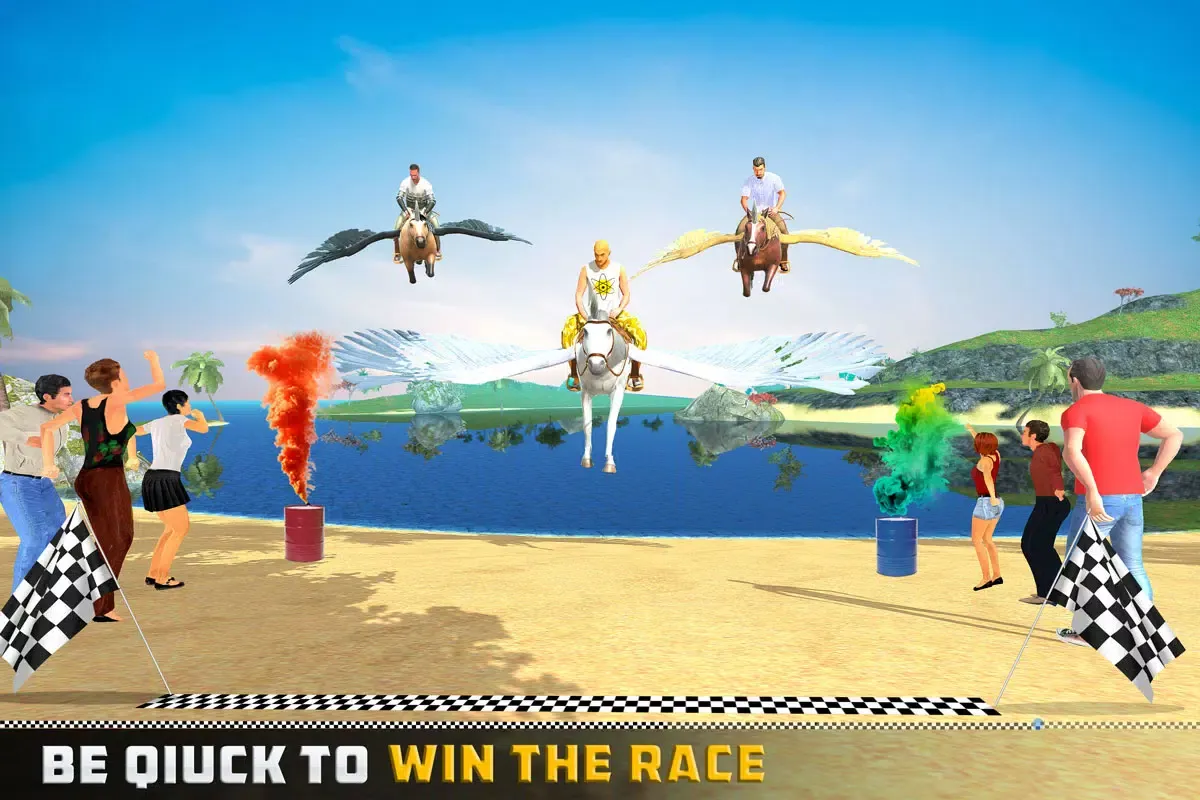 صور Flying Unicorn Racing 3D