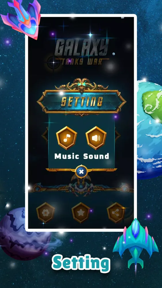 Tangkapan skrin Galaxy Tanks : Battle War