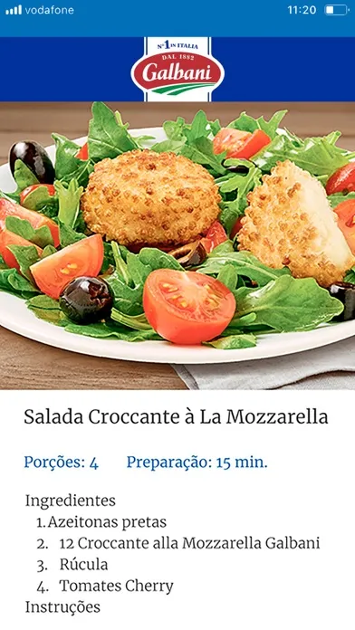 ภาพหน้าจอของ Receitas Galbani