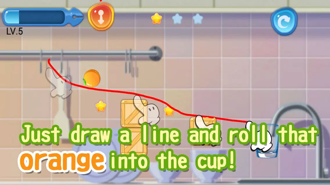 The Rolling Orange and Pencil स्क्रीनशॉट
