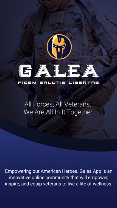 Galea App Screenshots