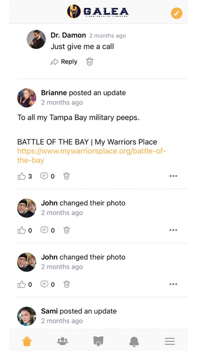 Galea App Screenshots